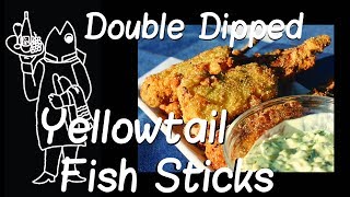 Catch And Cook Yellowtail Recipe😜 Style Double Dipped Fish Sticks [upl. by Dianthe568]