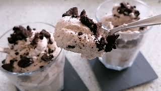 3 Ingrediënten Oreo Mousse  Cookies amp Cream Mousse [upl. by Reg857]