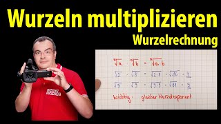 Wurzeln multiplizieren  Wurzelrechnung  Lehrerschmidt [upl. by Millford139]