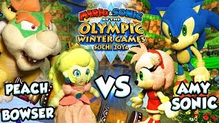 ABM Bowser amp Peach Vs Sonic amp Amy  Hole In One Curling Sochi 2014 Olympic Games ᴴᴰ [upl. by Danila696]