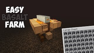 Easy Minecraft Basalt Farm For Beginners 121 Tutorial [upl. by Digirb829]