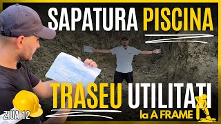 Ziua 12 🏗️ Cat costa o cabana A Frame de la A la Z⁉️  Utilitati ⚡️ si Sapatura Piscina 🏊 [upl. by Aiepoissac]