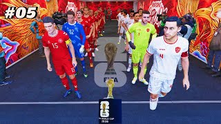 Indonesia vs Denmark  05 Piala Dunia 2026  PES 21  Bung Karno Realface  Callname Timnas Garuda [upl. by Esinad839]