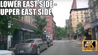 NYC drive Lower East Side to Upper East Side via First Ave 4K [upl. by Hamish]