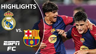 Pau Victor’s brace leads Barcelona to El Clasico win vs Real Madrid  Highlights  ESPN FC [upl. by Enoyrt]