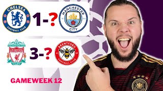 Premier League Gameweek 12 Predictions amp Betting Tips  Chelsea vs Manchester City [upl. by Ayekal176]