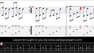 Conferring With The Moon  Guitar Tutorial Fingerstyle [upl. by Gitlow]