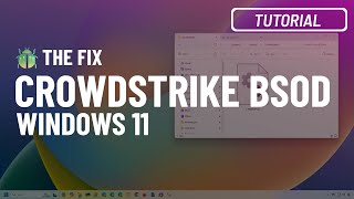 Windows 11 10 Fix CrowdStrike Blue Screen of Death BSoD after buggy driver update [upl. by Wolford]