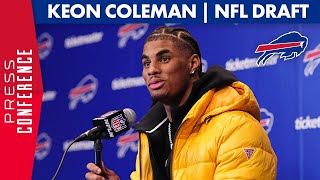 Keon Coleman Excited To Play With Josh Allen  Buffalo Bills  2024 NFL Draft [upl. by Phail]