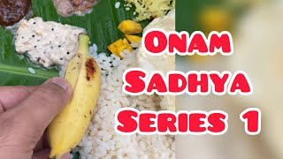 Onam Sadhya series 1 Whitepepper catering shorts [upl. by Mcnutt]