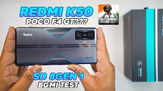 Redmi K50 Unboxing and BGMI Test With FPS Meter 🔥 SD 8 Gen 1 🔥 [upl. by Lumpkin]