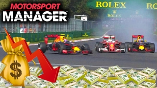 GOING INTO DEBT AFTER HQ UPGRADES  Motorsport Manager PC [upl. by Suidualc]