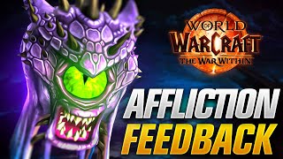 The War Within Alpha Affliction Warlock amp Hero Talent Feedback It Is An Improvement [upl. by Negris17]