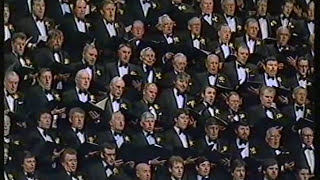 Treorchy Male Choir singing quotSanctusquot on St Davids Day 1989 [upl. by Stoddard]