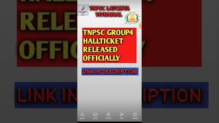 🎯group 4 2024 hall ticket released officially shorts shortsfeed viral viralvideo viralshorts [upl. by Aiyot]