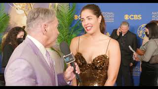 Kelly Thiebaud Interview  General Hospital  Supporting Actress Nominee  49th Daytime Emmys [upl. by Adikam253]