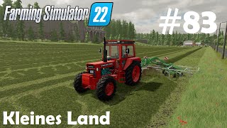 LS22 Kleines Land 83 Wiese mähen und Gras schwadern zum pressen  Farming Simulator 22 [upl. by Gustavus]