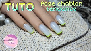 POSE ONGLE EN GEL TENDANCE  Tuto [upl. by Dehsar]