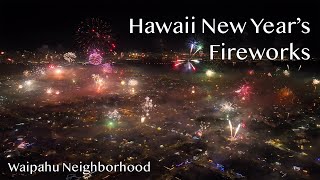 Hawaii Fireworks Show  New Years 2023 [upl. by Wiebmer305]