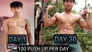 100 PUSH UPS A DAY FOR 30 DAYS CHALLENGE  Epic Body Transformation [upl. by Anigue78]