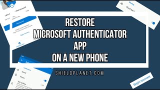 Restore Microsoft Authenticator app on a new device [upl. by Nevlin]