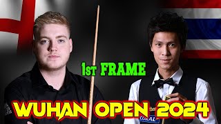 Wuhan Open 2024 1st Frame Thepchaiya UnNooh vs Louis Heathcote‎ Snooker Match [upl. by Carita]