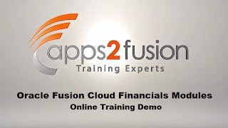 Oracle Fusion Cloud Financials Modules GL FA CM AR AP Online Training Demo [upl. by Isborne]