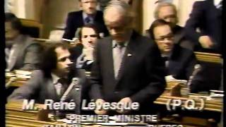 Annonce du décès de René Lévesque et témoignage Claude Charron 1987 [upl. by Amund]