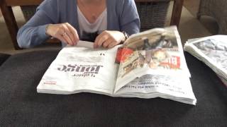 ASMR aggressive fast page turning through crinkly magazines request [upl. by Acissj221]