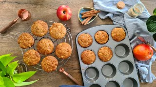 The BEST Apple Muffins Recipe  Soft amp Moist Apple Muffin [upl. by Mccord]