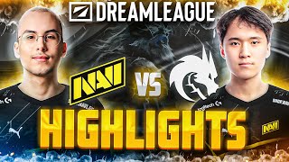 Dota 2 Highlights NAVI vs Team Spirit at DreamLeague Season 23 [upl. by Ycnan]