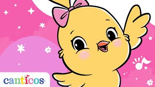 Canticos  1 Hora de Kiki Chickie  Canciones infantiles en inglés y Español [upl. by Ytte75]