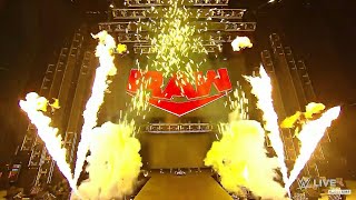 WWE ThunderDome  Raw Open Pyro Aug 31 2020 [upl. by Knowlton566]