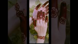 simple fingertip mehndi design shorts short mehndi viral trending youtube [upl. by Sielen737]