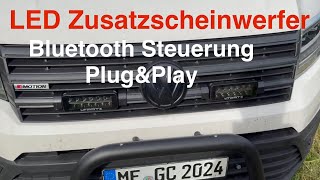 LED Zusatzscheinwerfer VW Grand California 600 mit Bluetooth Plug amp Play Fernlichtsteuerung Crafter [upl. by Asuncion612]