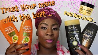 Vlogtober Day 3 🍂🎃🍂 Garnier Fructis  VS  L’Oreal Total Repair  The Pink Pearls Glam Parlour [upl. by Ynohtn630]