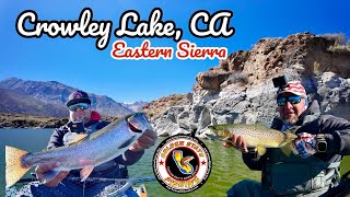 Crowley Lake Ca jigging for eastern Sierra trophy trout [upl. by Gyimah]