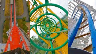 Every Roller Coaster at Nagashima Spaland Amusement Park Japan [upl. by Corell]