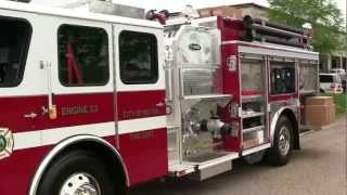 Sunbelt Fire showing Milton Fire Departments new EONE Rescue Pumper [upl. by Irisa]