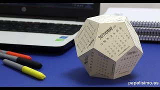 Calendario 3D para escritorio con plantillas [upl. by Acinahs302]