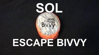 SOL Escape Bivvy Review  Ultralight Survival Bivvy [upl. by Weathers]