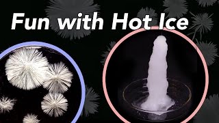 Fun with Hot Ice Sodium Acetate Crystal [upl. by Egiap491]