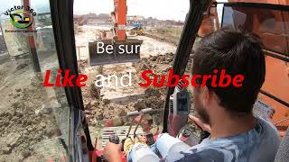 Excavator Hitachi 210 cutting a new road part 2 [upl. by Davie69]