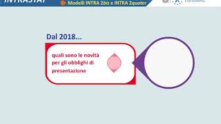 Intrastat  Novità 2018 [upl. by Gennaro989]