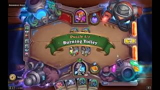 Solution Puzzle Lab Mirror Burning Volley  Astromancer Arwyn 57 Hearthstone Boomsday [upl. by Yddur]