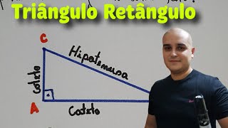 O que é um triângulo retângulo cateto e hipotenusa [upl. by Fitzhugh]