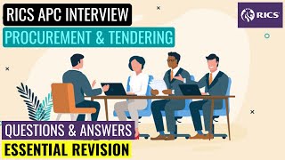 RICS APC MOCK INTERVIEW  PROCUREMENT amp TENDERING  ESSENTIAL APC REVISION [upl. by Akiem]