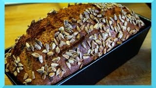 Dinkel Vollkornbrot Brot backen  5 Minuten Brot Rezept [upl. by Inajar426]