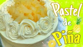 PASTEL casero de PIÑA🍍DELICIOSODulce Hogar Recetas [upl. by Louth]