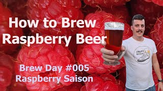 Brew Day 005 Raspberry Saison [upl. by Assirec]